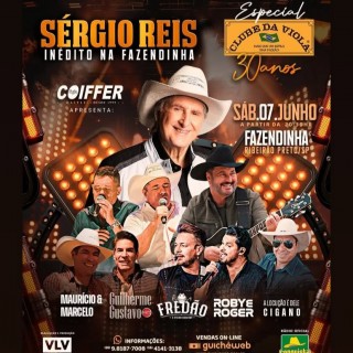 Cobertura do show de Sérgio Reis na Fazendinha