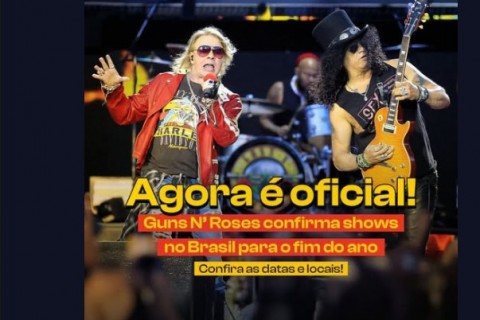 Guns N’ Roses confirmado no Brasil em 2025!